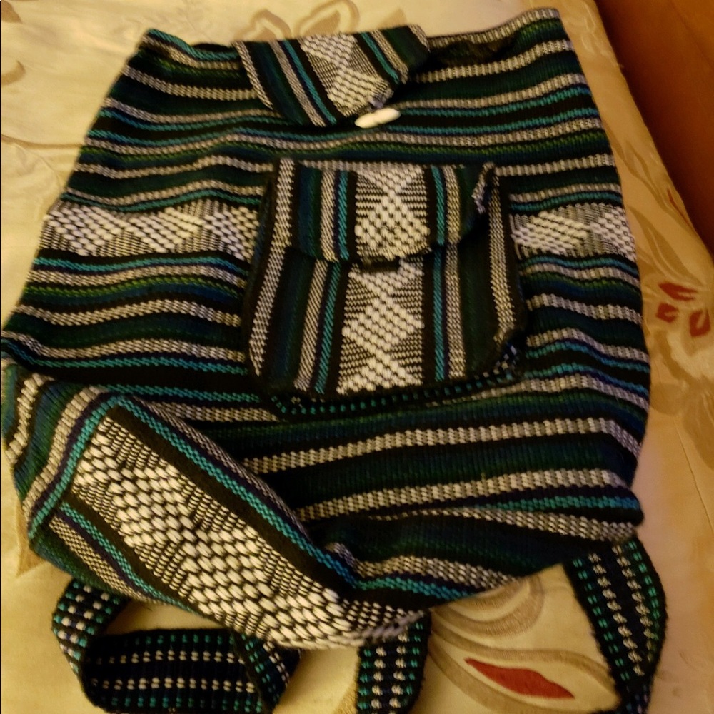 Blue Mexican Backpack